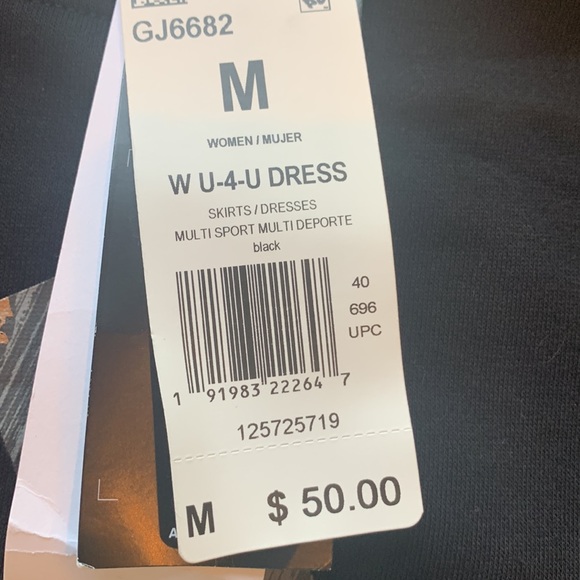 New Adidas Black Tee Multi Sport Dress Size Medium. So adorable! - Picture 9 of 9